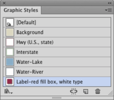 Adobe Illustrator's Graphic Styles dialog box